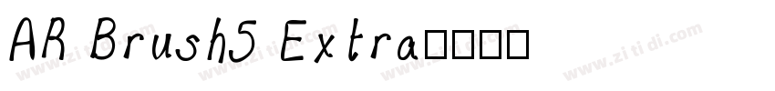 AR Brush5 Extra字体转换